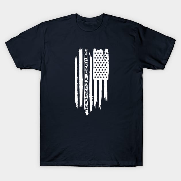 Second Amendment Distressed Flag T-Shirt by RedRock_Photo